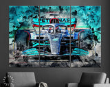 George Russell F1 2022 Mercedes-AMG Canvas Print // The W13 Mercedes-AMG Petronas F1 Team // George Russell // Formula 1 W13 E Performance