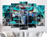 George Russell F1 2022 Mercedes-AMG Canvas Print // The W13 Mercedes-AMG Petronas F1 Team // George Russell // Formula 1 W13 E Performance