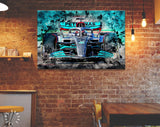 George Russell F1 2022 Mercedes-AMG Canvas Print // The W13 Mercedes-AMG Petronas F1 Team // George Russell // Formula 1 W13 E Performance