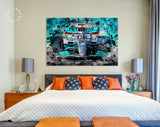 George Russell F1 2022 Mercedes-AMG Canvas Print // The W13 Mercedes-AMG Petronas F1 Team // George Russell // Formula 1 W13 E Performance