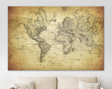 World Map 1814 Canvas Print