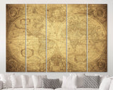 Circa 1641 World Map Canvas Print / Nova Totivs Terrarvm Orbis Geographica Ac Hydrographica Tabvla // Old World Map circa 1641 Wall Art