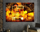 Whiskey Glass Canvas Print // Alcohol Wall Decor // Bar Wall Decor // Whisky Wall Art // Man Cave Wall Art