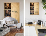 Time Quotes Canvas Print // Isaac Newton Quote / Albert Einstein Quote / Karl Marx Quote / Time Was Invented By Clock Companies To Sell More Clocks