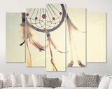 Dream Catcher Canvas Print // Dreamcatcher Home Decor // Native American Culture Protective Charms // The Spider Web Charm // Dream Snare