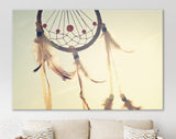 Dream Catcher Canvas Print // Dreamcatcher Home Decor // Native American Culture Protective Charms // The Spider Web Charm // Dream Snare