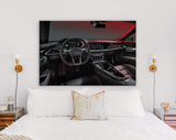 Audi RS e-tron GT Canvas Print // Audi Rs e-tron GT 2021 Interior // Audi’s Fully Electric Grand Touring Model // Audi Wall Art