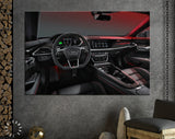 Audi RS e-tron GT Canvas Print // Audi Rs e-tron GT 2021 Interior // Audi’s Fully Electric Grand Touring Model // Audi Wall Art