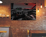 Audi RS e-tron GT Canvas Print // Audi Rs e-tron GT 2021 Interior // Audi’s Fully Electric Grand Touring Model // Audi Wall Art