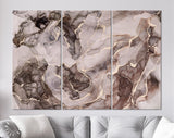 Fluid Art Canvas Print // Natural Luxury Abstract Fluid Art Painting In Alcohol Ink Technique Canvas Print // Fractal Contemporary Wall Art