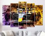 Max Verstappen Red Bull Racing F1 2022 Canvas Print // Dutch driver Max Verstappen // Red Bull Racing RB18 F1 car // Formula 1 Home Decor