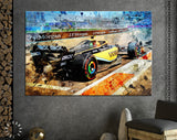 Lando Norris, McLaren MCL36 2022 Canvas Print // Lando Norris Formula 1 // Lando Norris Fan Gift // Formula 1 // Lando Norris Wall Art