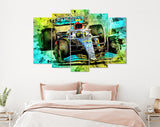 Lewis Hamilton 2022 Canvas Print // Lewis Hamilton driving the Mercedes W13 during 2022 Spanish F1 GP // Formula 1 Home Decor