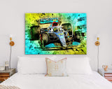 Lewis Hamilton 2022 Canvas Print // Lewis Hamilton driving the Mercedes W13 during 2022 Spanish F1 GP // Formula 1 Home Decor