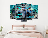 George Russell F1 2022 Mercedes-AMG Canvas Print // The W13 Mercedes-AMG Petronas F1 Team // George Russell // Formula 1 W13 E Performance