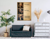 Time Quotes Canvas Print // Isaac Newton Quote / Albert Einstein Quote / Karl Marx Quote / Time Was Invented By Clock Companies To Sell More Clocks