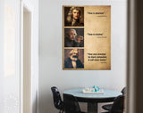 Time Quotes Canvas Print // Isaac Newton Quote / Albert Einstein Quote / Karl Marx Quote / Time Was Invented By Clock Companies To Sell More Clocks