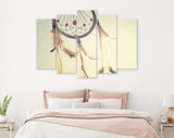 Dream Catcher Canvas Print // Dreamcatcher Home Decor // Native American Culture Protective Charms // The Spider Web Charm // Dream Snare