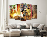 Downhill MTB Canvas Print // MTB Mountain Bike Wall Art // Downhill Mountain Bike // Mountain Biking Downhill Canvas Wall Art