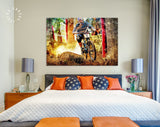 Downhill MTB Canvas Print // MTB Mountain Bike Wall Art // Downhill Mountain Bike // Mountain Biking Downhill Canvas Wall Art