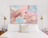 Tender And Dreamy Canvas Print // Alcohol Ink Abstract Canvas Print / Fractal Modern Contemporary Wall Art Natural Luxury Abstract Fluid Art