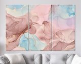 Tender And Dreamy Canvas Print // Alcohol Ink Abstract Canvas Print / Fractal Modern Contemporary Wall Art Natural Luxury Abstract Fluid Art
