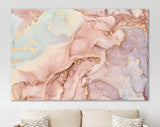 Natural Luxury Abstract Fluid Art Canvas Print / Neutral Colors Abstract Canvas Print Fractal Modern Contemporary Wall Art Mixture Of Colors